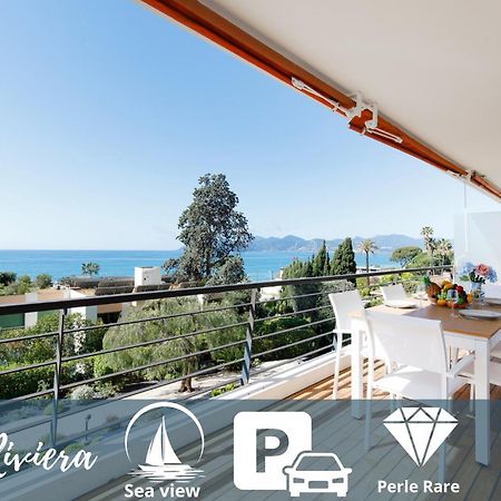 Suite Riviera - Sea View - Clim - 50M Plage - Residence De Standing - Spacieux 180 M2 - Parking Cannes Buitenkant foto