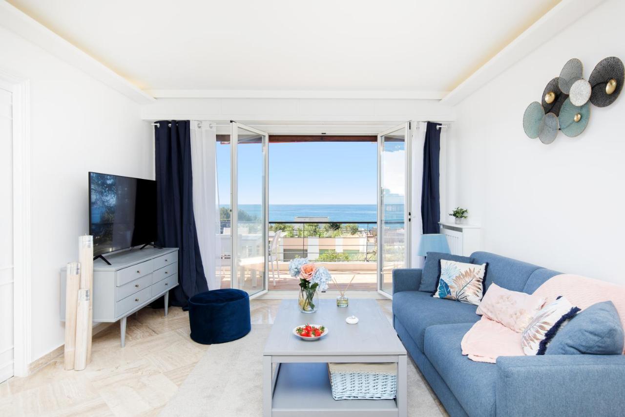 Suite Riviera - Sea View - Clim - 50M Plage - Residence De Standing - Spacieux 180 M2 - Parking Cannes Buitenkant foto