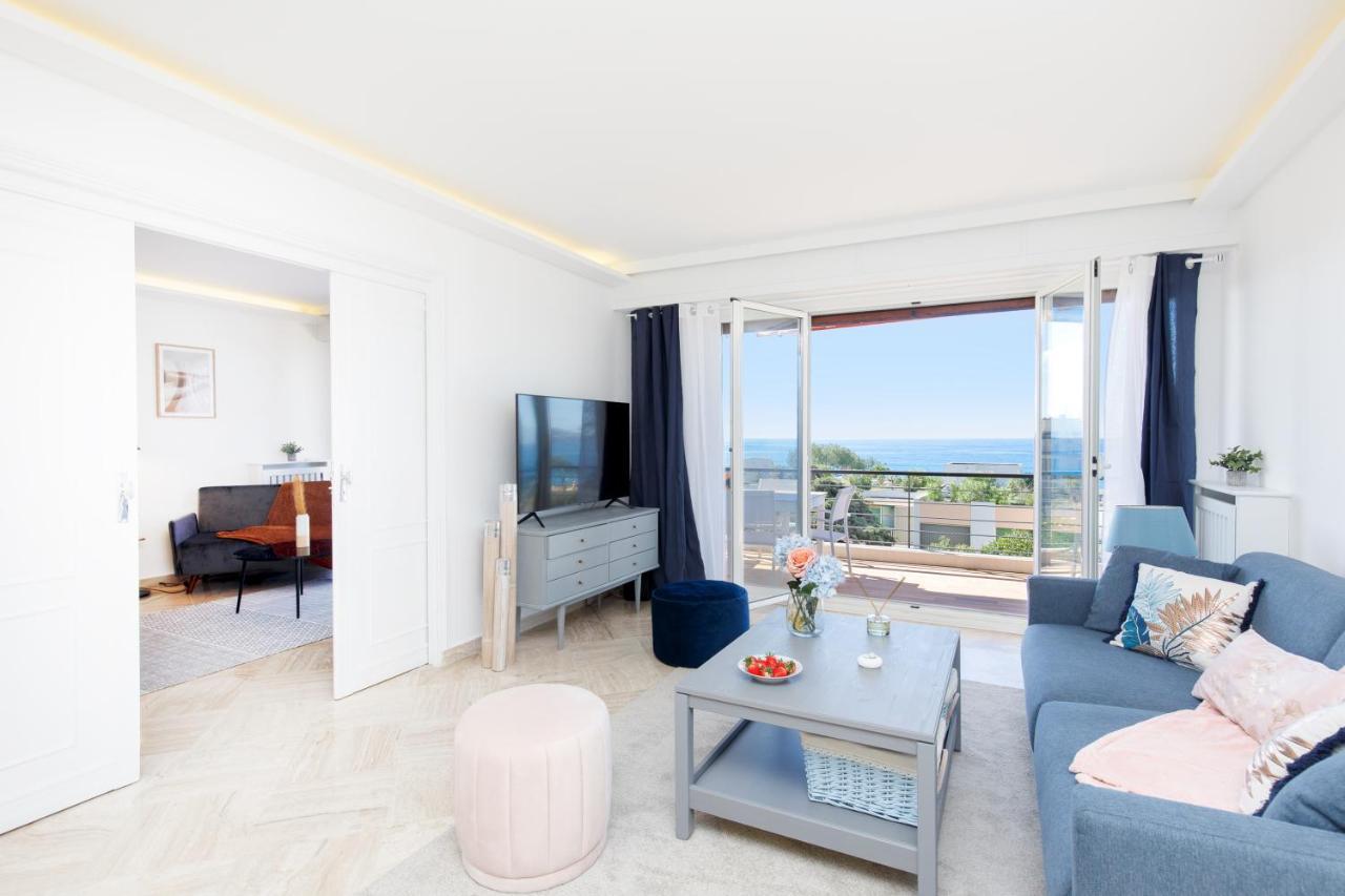 Suite Riviera - Sea View - Clim - 50M Plage - Residence De Standing - Spacieux 180 M2 - Parking Cannes Buitenkant foto